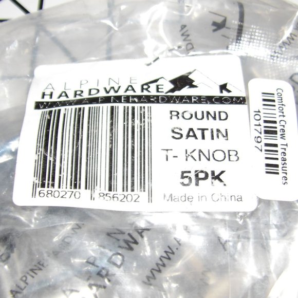 5 Pack Alpine Hardware Premium Euro Style Bar Handle Pull 1.75" Cabinet Hardware - Picture 4 of 4